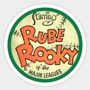 BASEBALL RUBE ROOKY COMICS MAJOR LEAGUES Sticker